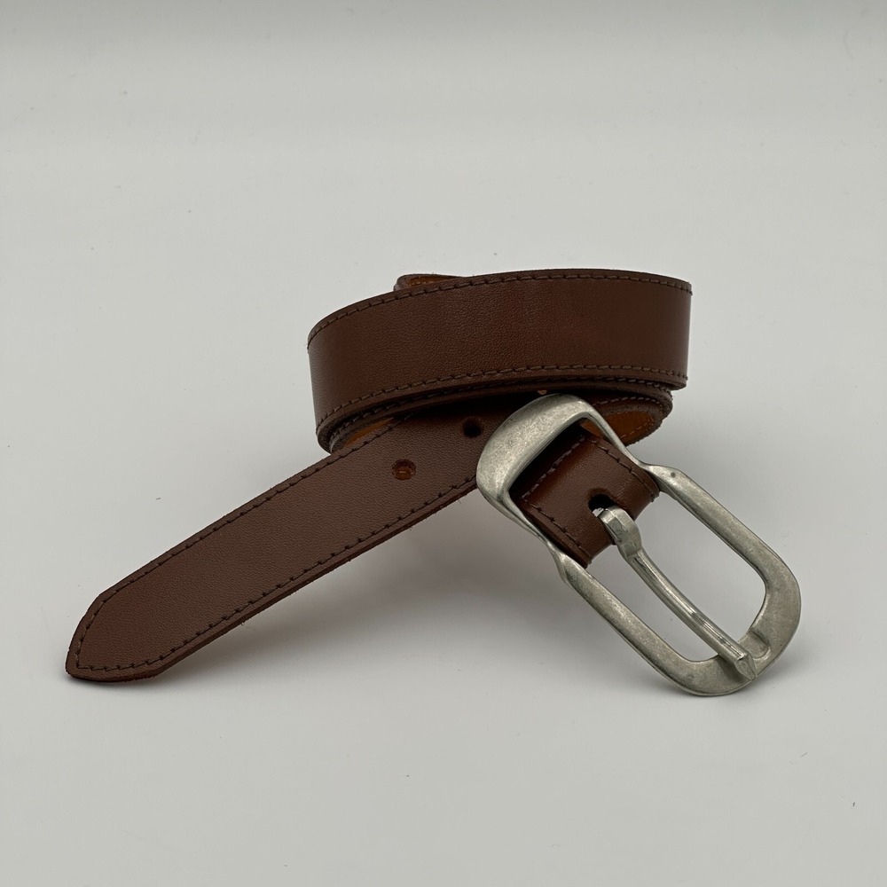 Vintage Levis Belt Brown Womans XL Silver Fashion Minimalist Modern Boho